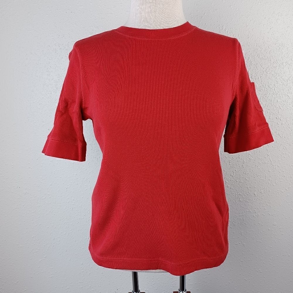 EUC Ralph Lauren Women's Red Short Sleeve Top Size S